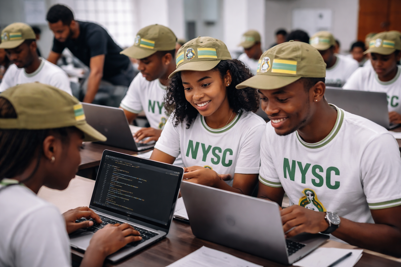 NYSC corps members learning tech skills